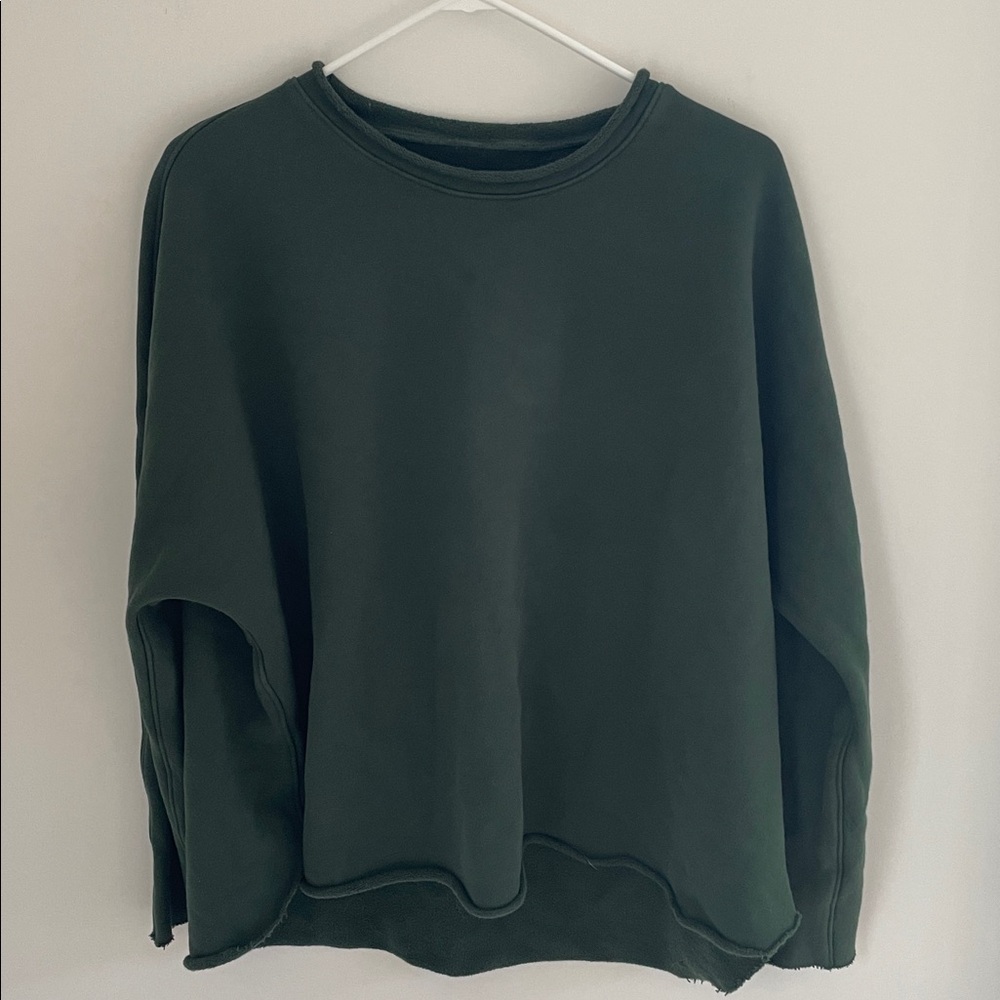 Frank & Eileen Anna evergreen long sleeve Capelet women’s size Medium